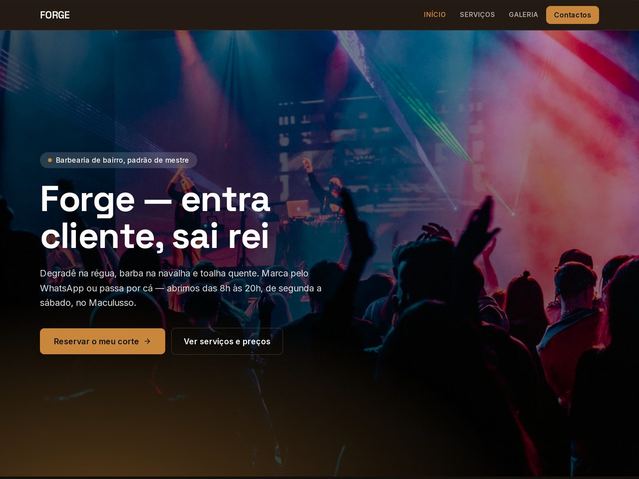 Tema Forge — Barbearia