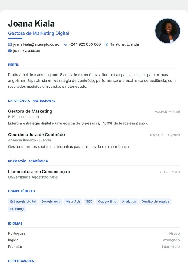Modelo de currículo Enfermagem