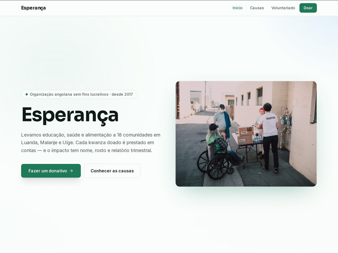 Capa de Esperança