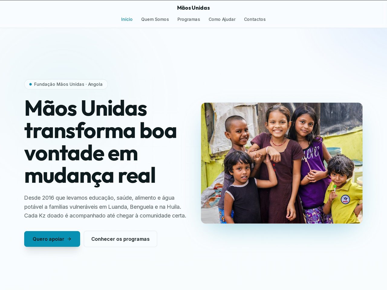 Capa de Mãos Unidas