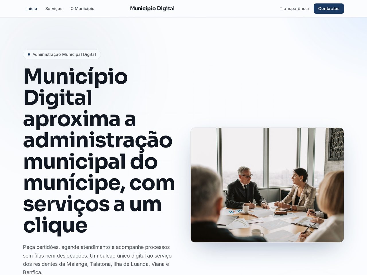 Capa de Município Digital