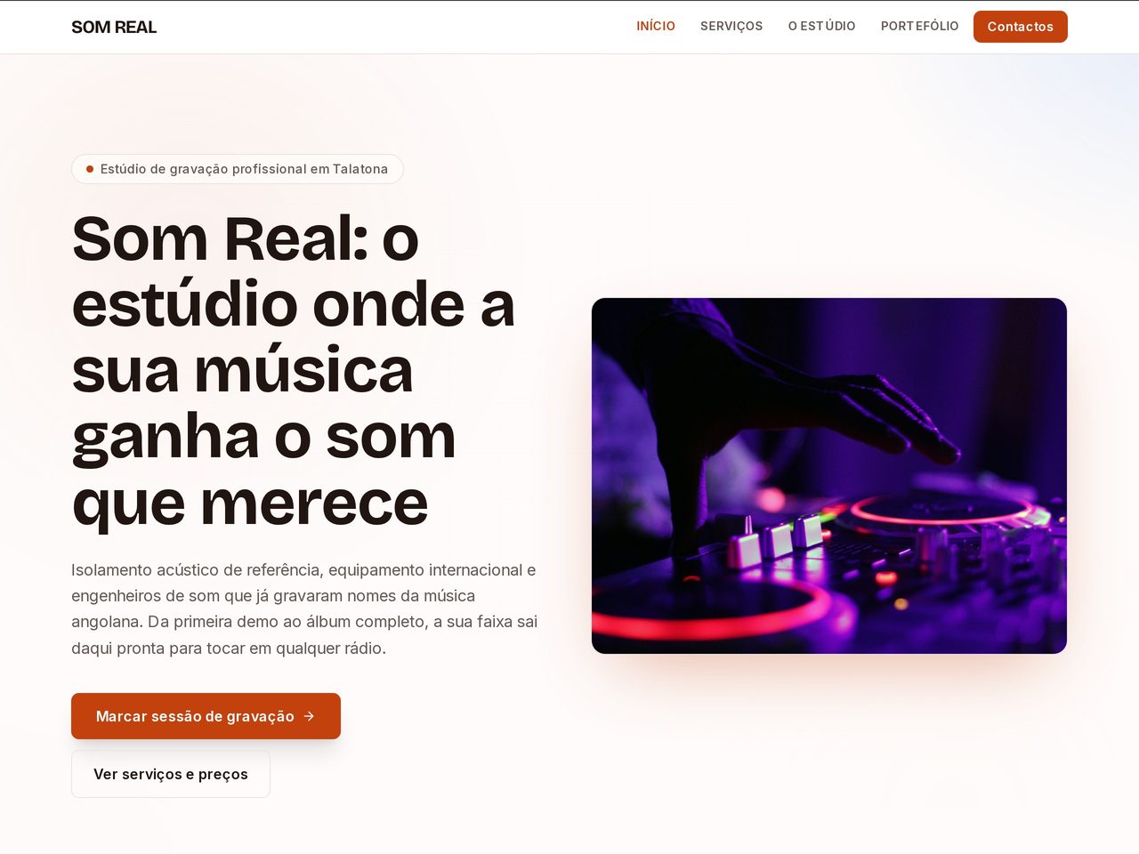 Capa de Som Real